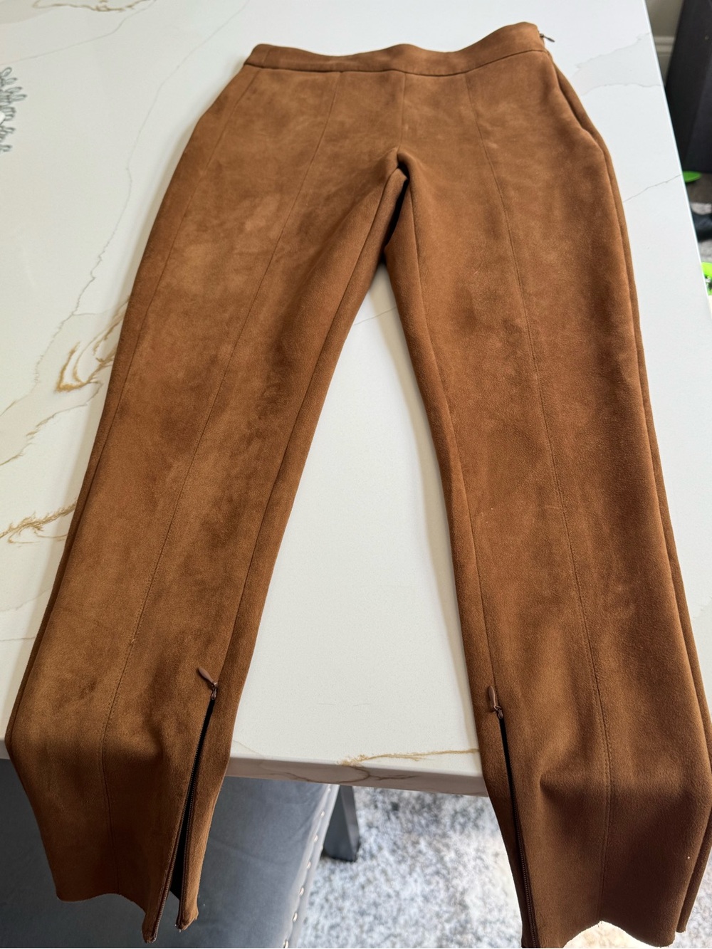 Brown Suede-Look Men’s Pants